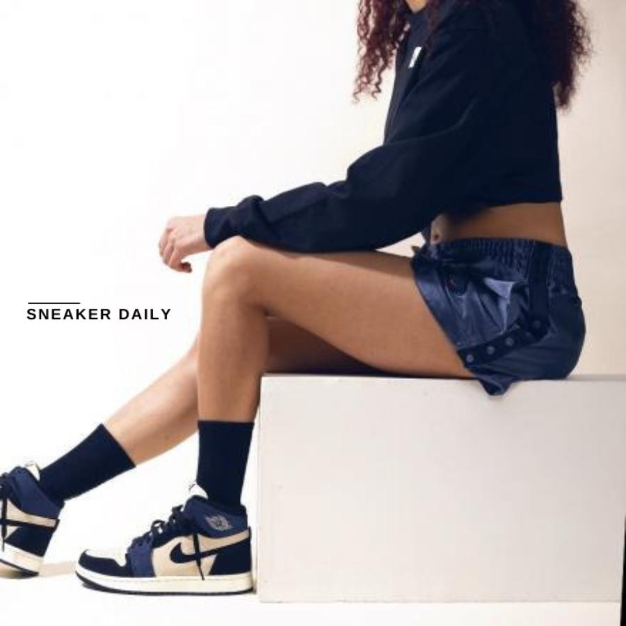 Giày (WMNS) Air Jordan 1 High Zoom Comfort 2 Blackened Blue DV1305-104 - Ảnh 8