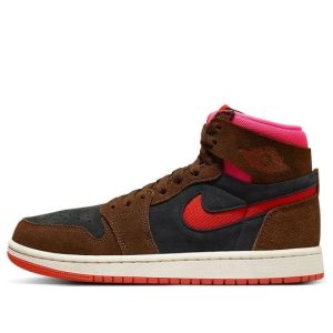 Giày (WMNS) Air Jordan 1 High Zoom Comfort 2 Cacao Wow Picante Red DV1305-206