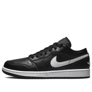 Giày (WMNS) Air Jordan 1 Low Black White DV0990-001