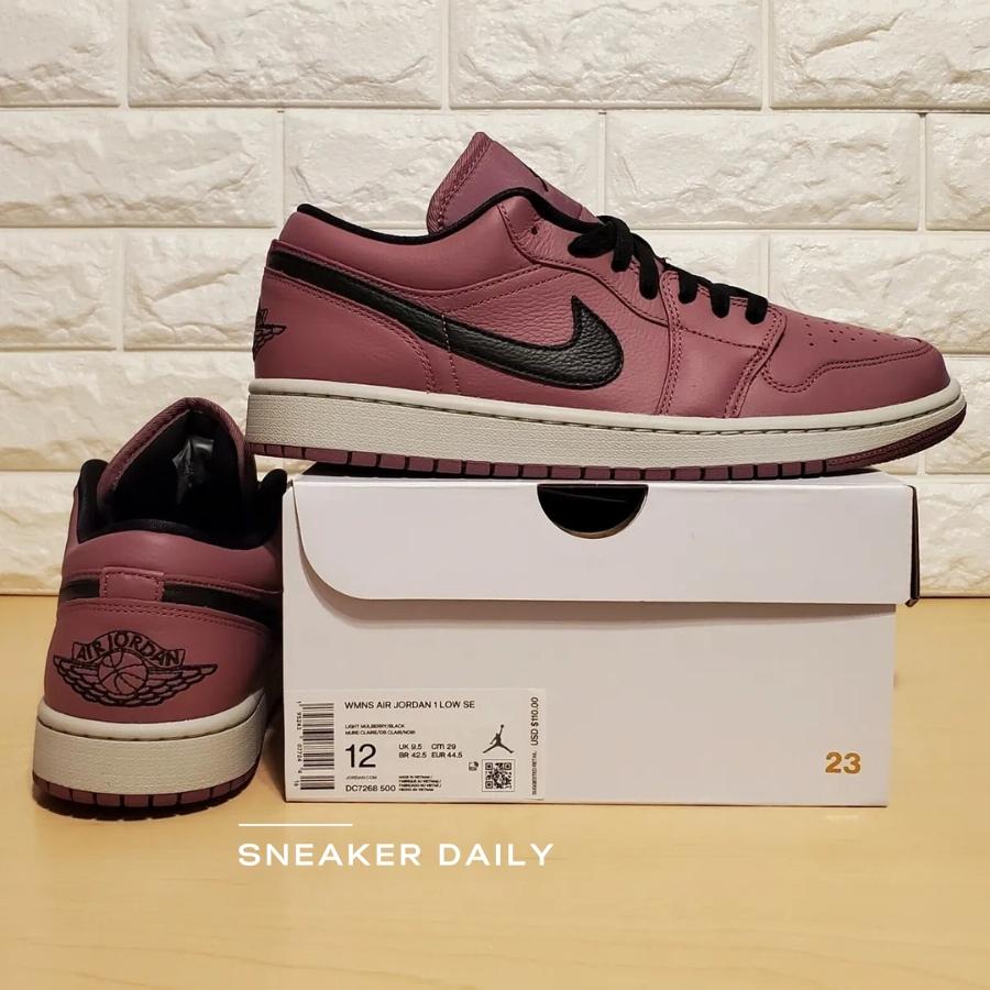 Giày (WMNS) Air Jordan 1 Low SE Light Mulberry DC7268-500 - Ảnh 3