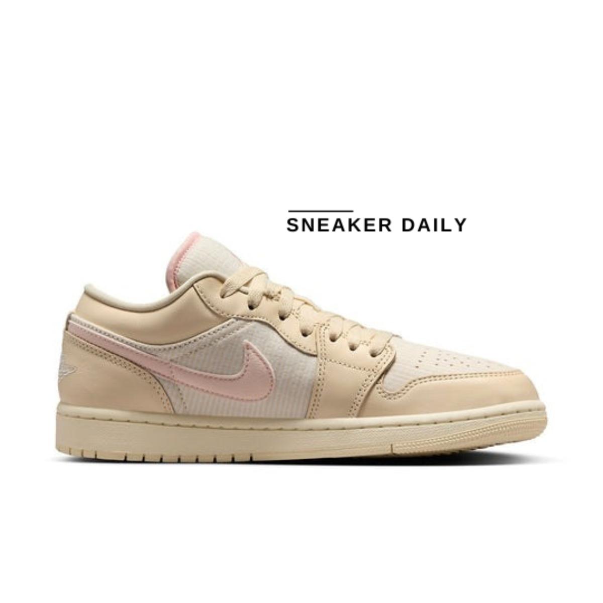 Đế Air-Sole giày Air Jordan 1 Low SE Linen Legend Pink FQ1925-100