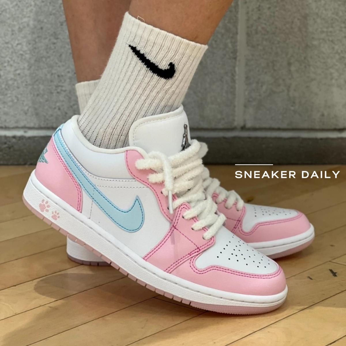 Đế giày và Air-Sole trên WMNS Air Jordan 1 Low SE Paw Print