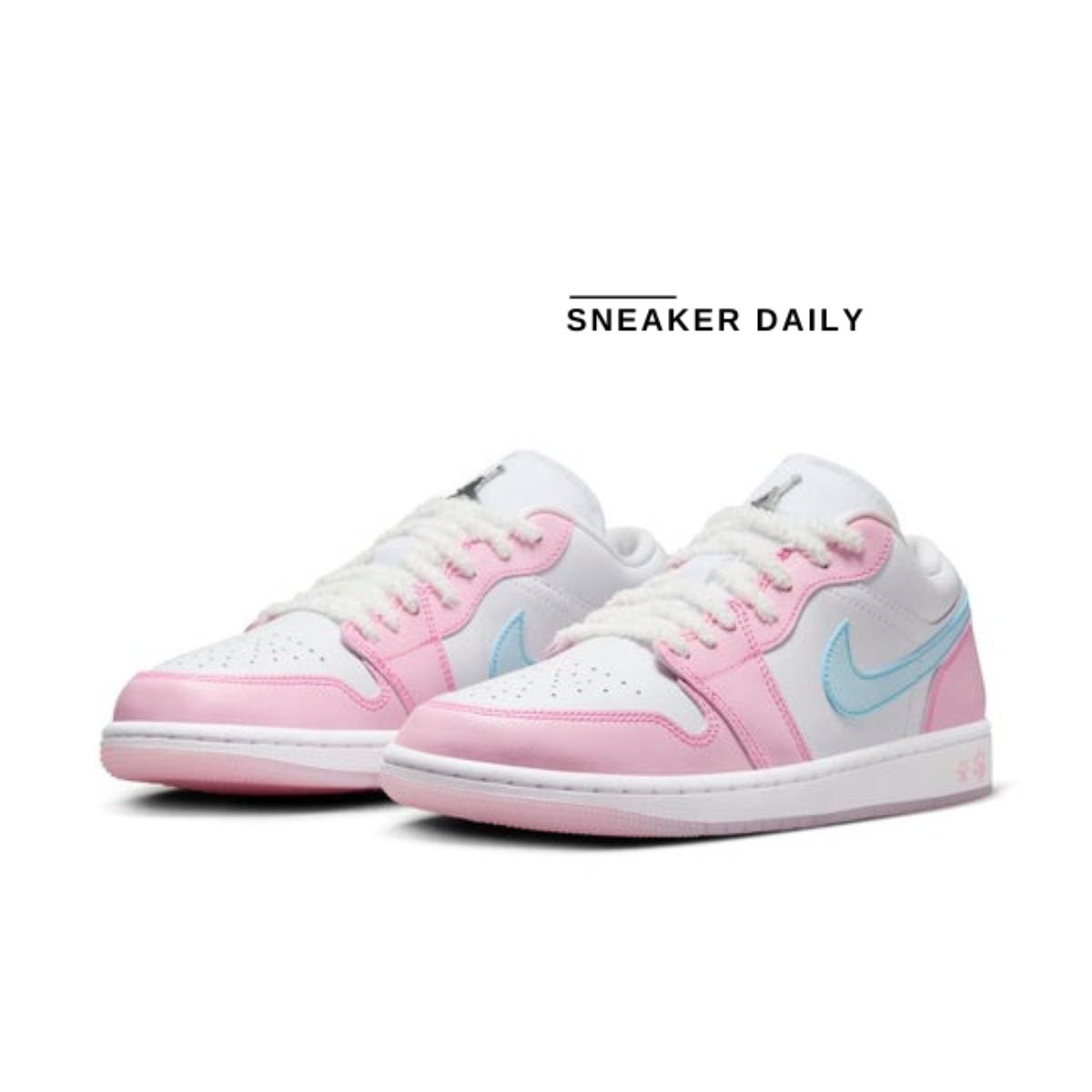 Góc nhìn bên hông giày WMNS Air Jordan 1 Low SE Paw Print HM3706-141