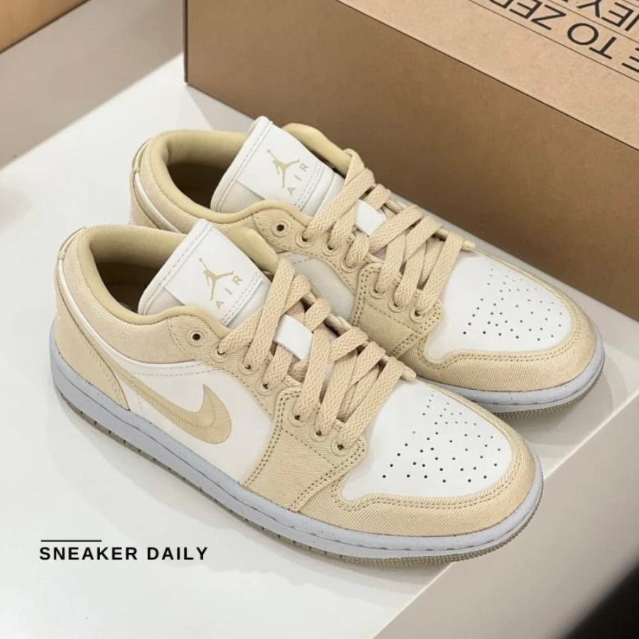 Giày (WMNS) Air Jordan 1 Low SE Team Gold FN3722-701 - Ảnh 9