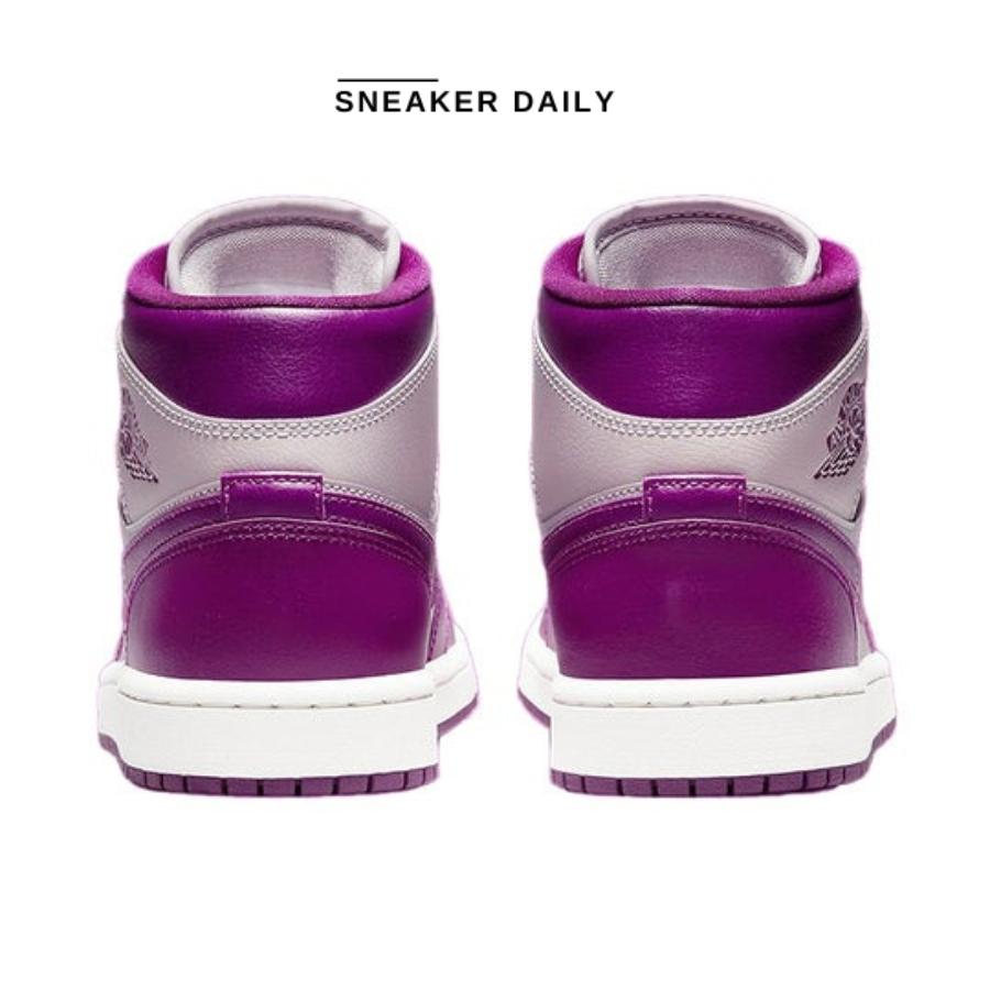 Giày (WMNS) Air Jordan 1 Mid Magenta BQ6472-501 - Ảnh 5
