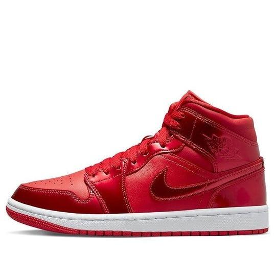 Giày WMNS Air Jordan 1 Mid SE University Red Pomegranate DH5894-600 màu đỏ đậm