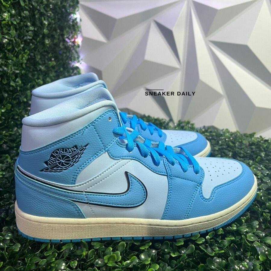 Giày Air Jordan 1 Mid Ice Blue DV1302-400 - Ảnh 2