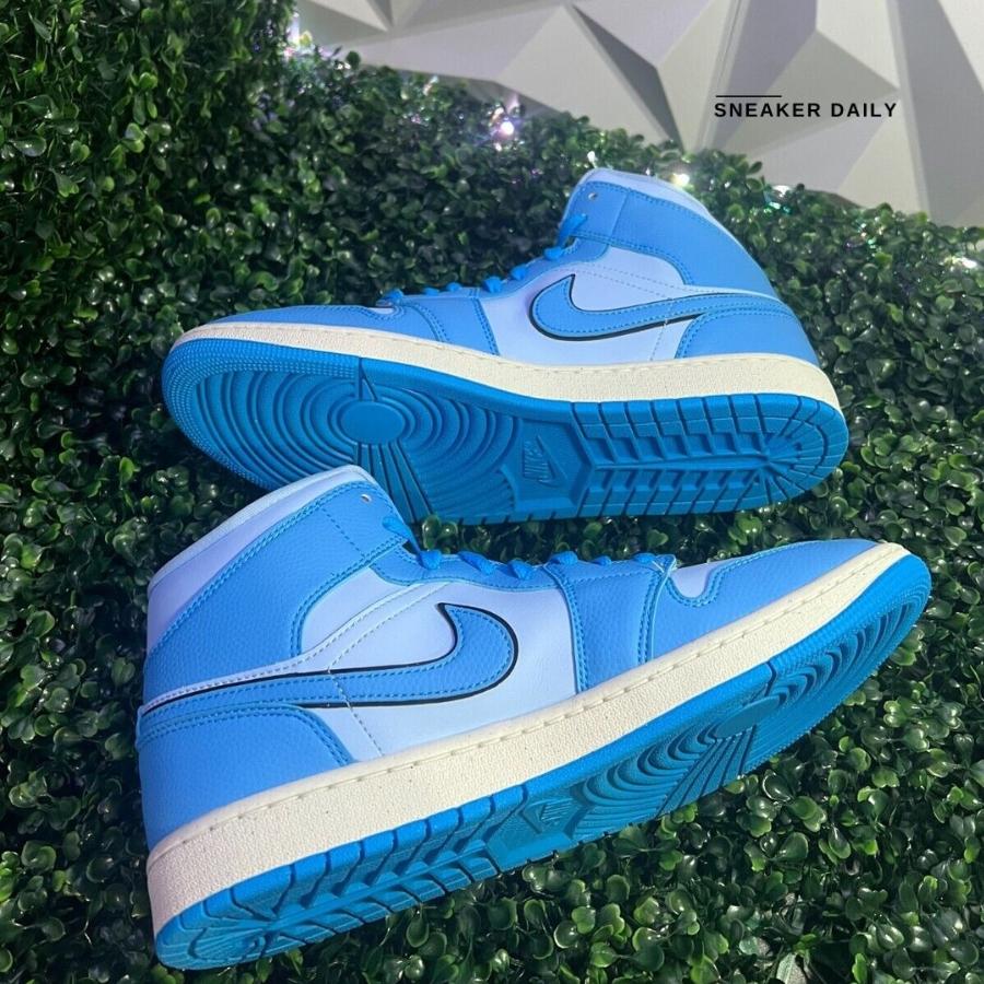 Giày Air Jordan 1 Mid Ice Blue DV1302-400 - Ảnh 5