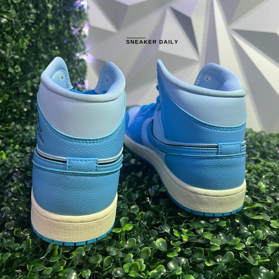 Giày Air Jordan 1 Mid Ice Blue DV1302-400 - Ảnh 6