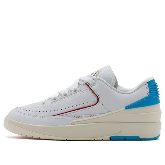Giày Air Jordan 2 Retro Low UNC To Chicago DX4401-164 phối màu trắng xanh