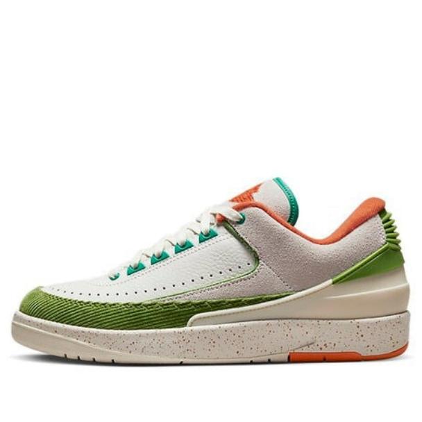 Giày Air Jordan 2 Retro Low x Titan Sail Safety Orange DV6206-183 phối màu trắng cam