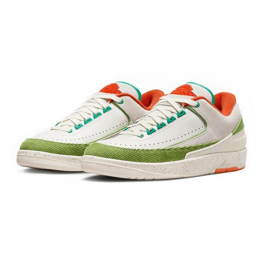 Giày Air Jordan 2 Retro Low x Titan- Sail/Safety Orange DV6206-183 - Ảnh 2