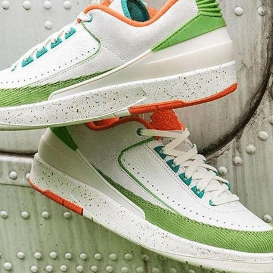 Giày Air Jordan 2 Retro Low x Titan- Sail/Safety Orange DV6206-183 - Ảnh 4