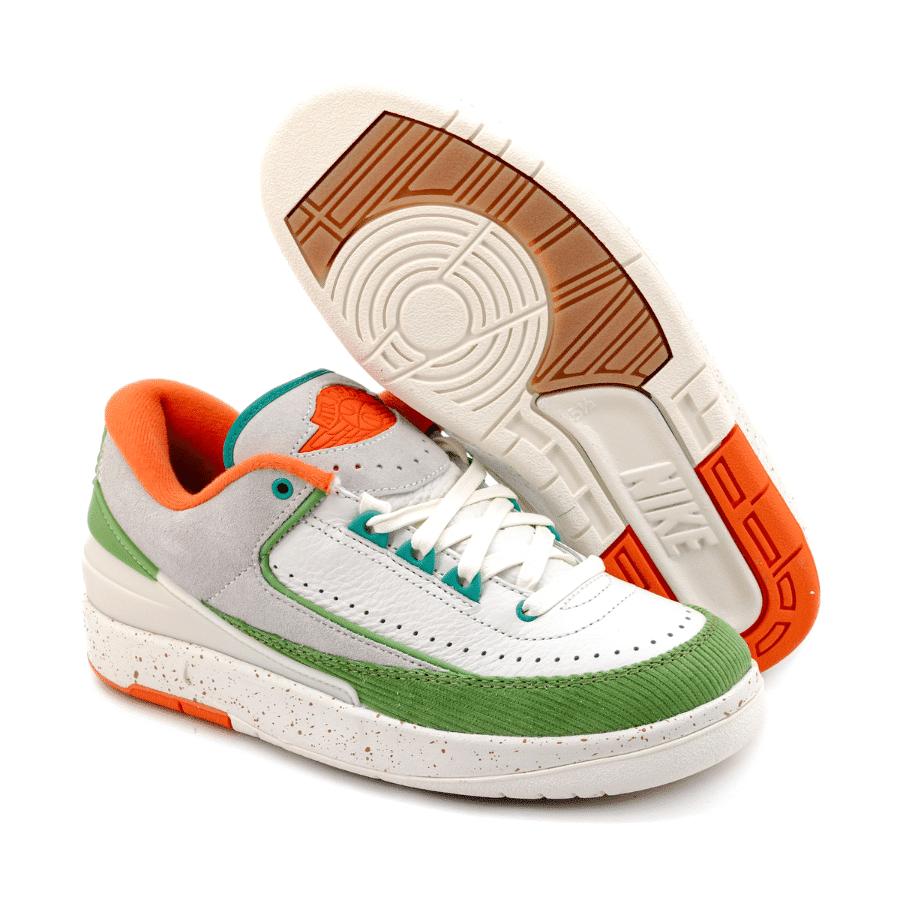 Giày Air Jordan 2 Retro Low x Titan- Sail/Safety Orange DV6206-183 - Ảnh 9