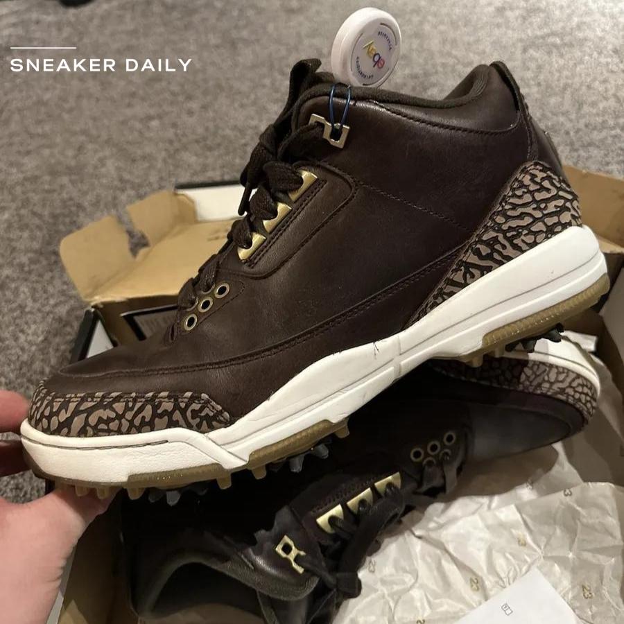 Giày Air Jordan 3 Golf Premium Brown AO8952-200 - Ảnh 4