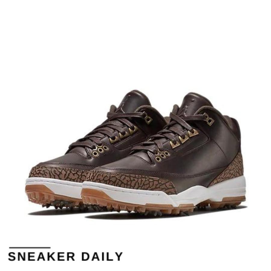 Giày Air Jordan 3 Golf Premium Brown AO8952-200 - Ảnh 8