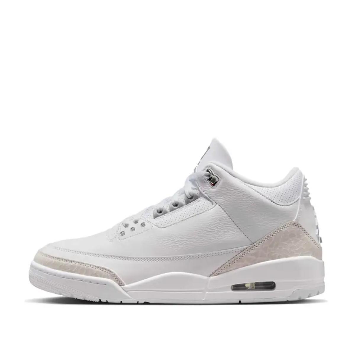 Giày Air Jordan 3 Pure Money 2025 CT8532-111 màu trắng phối bạc