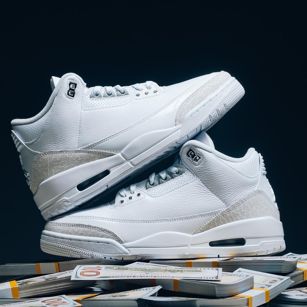 Giày Air Jordan 3 Pure Money 2025 CT8532-111 - Ảnh 7