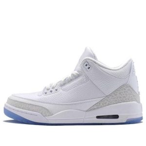 Giày Air Jordan 3 Retro BG Triple White 398614-111