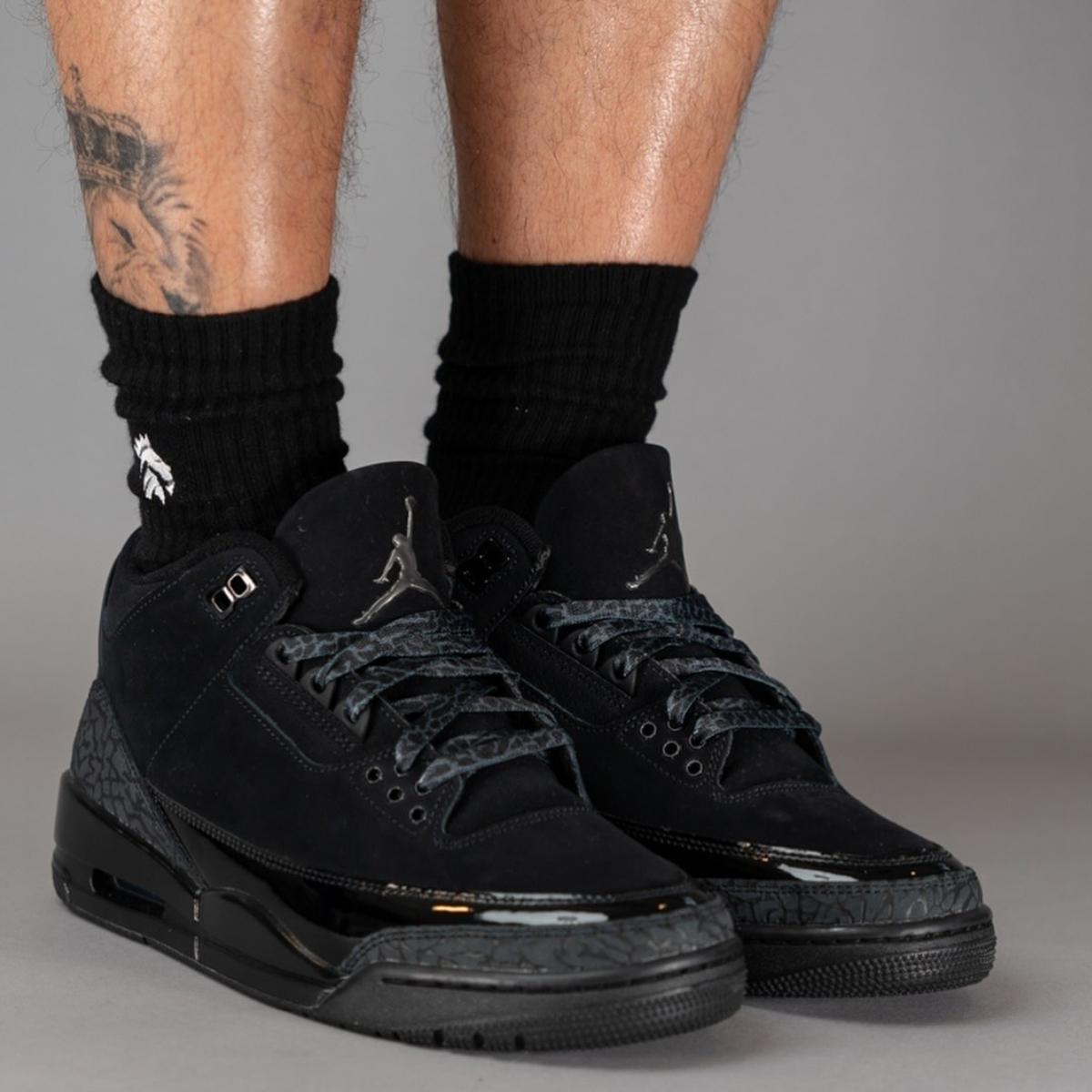 Giày Air Jordan 3 Retro Black Cat 2025 CT8532-001 - Ảnh 7