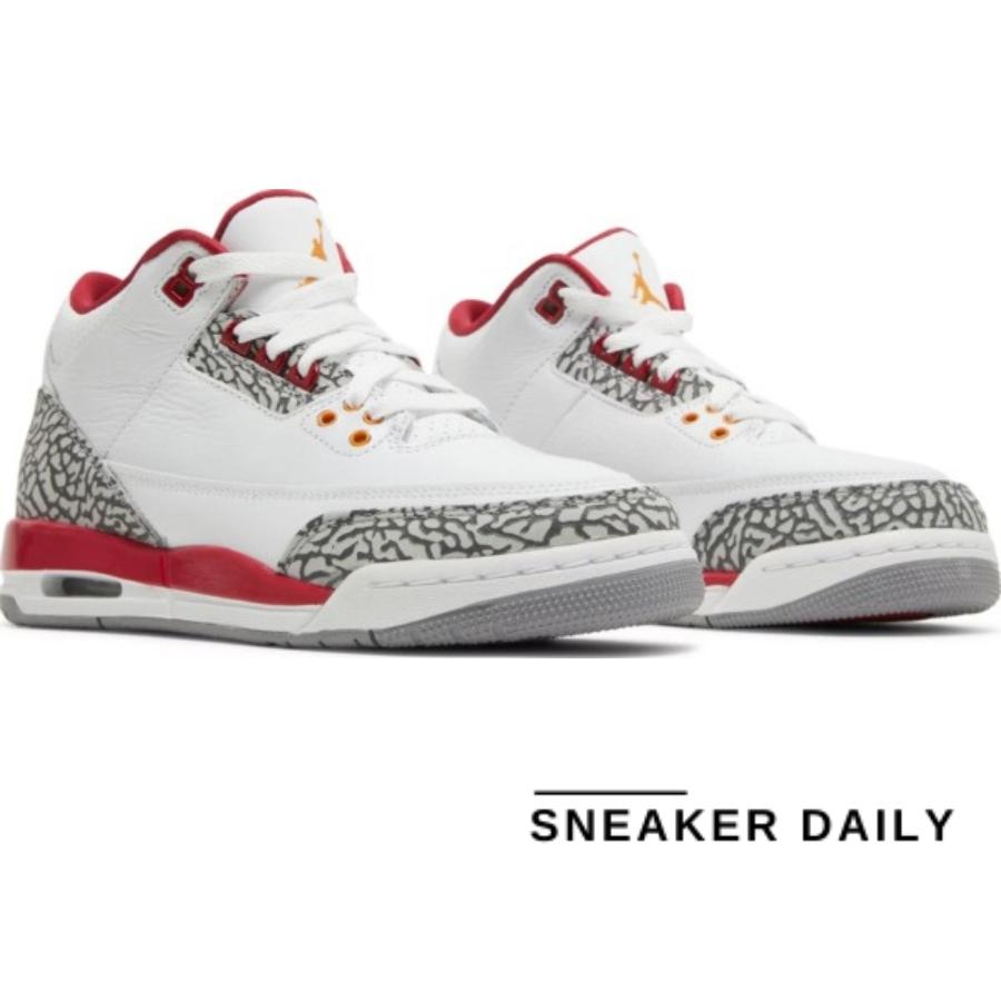 Giày Air Jordan 3 Retro Cardinal Red 398614-126 - Ảnh 8