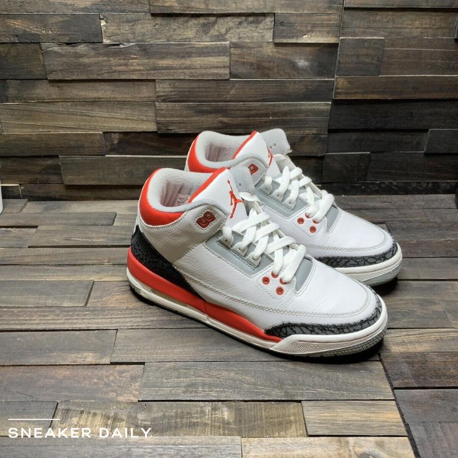 Giày Air Jordan 3 Retro Fire Red 2007 834014-161 - Ảnh 2