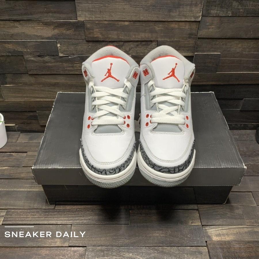 Giày Air Jordan 3 Retro Fire Red 2007 834014-161 - Ảnh 3