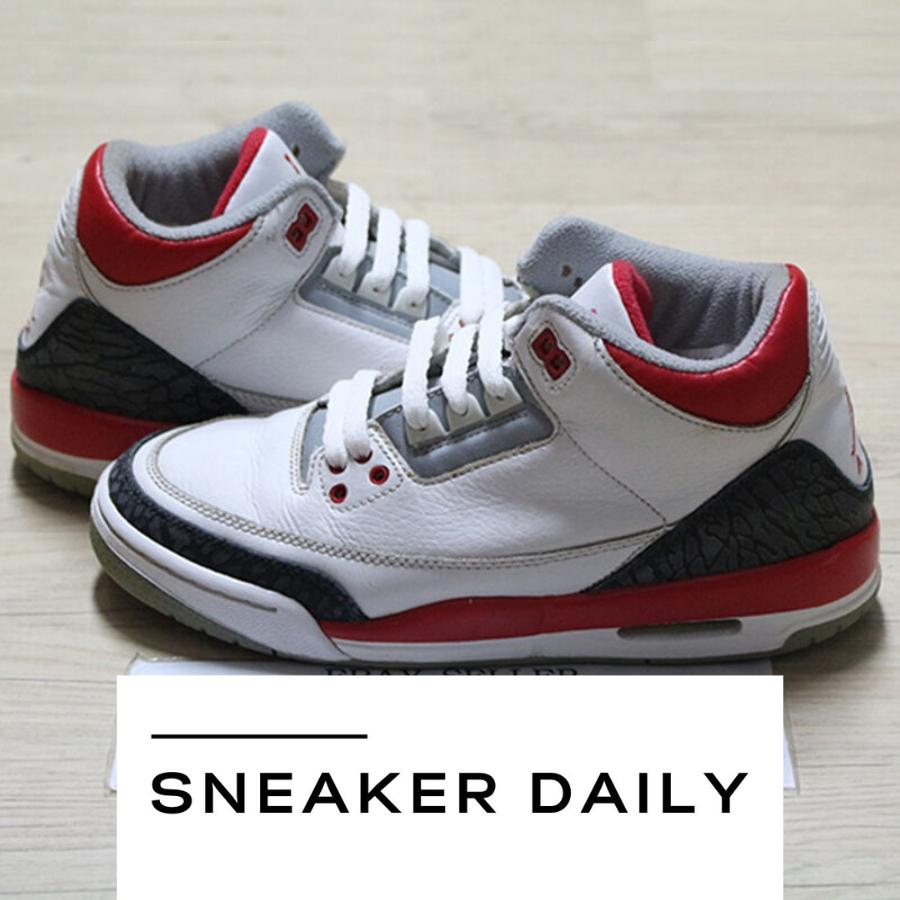 Giày Air Jordan 3 Retro Fire Red 2007 834014-161 - Ảnh 5