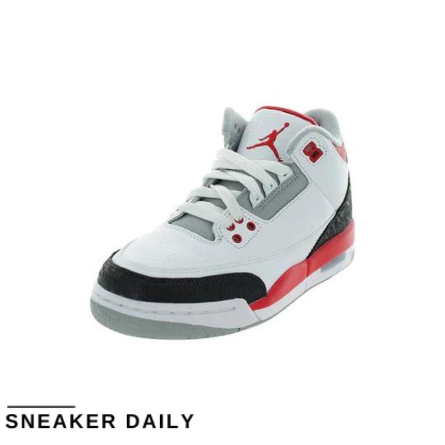 Giày Air Jordan 3 Retro Fire Red 2007 834014-161 - Ảnh 7