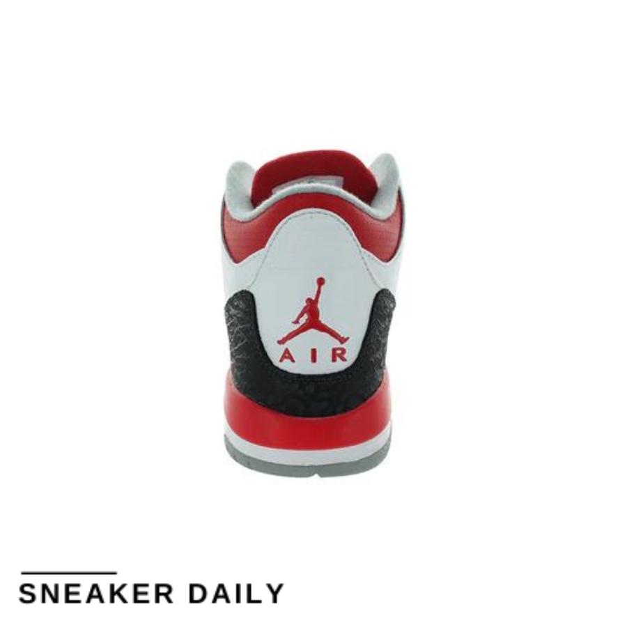 Giày Air Jordan 3 Retro Fire Red 2007 834014-161 - Ảnh 9