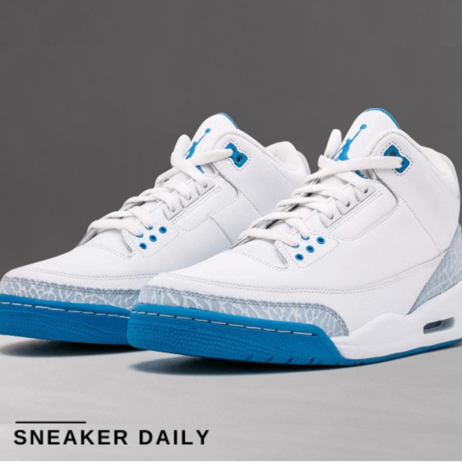 Giày Air Jordan 3 Retro Harbor Blue (Wmns) 315296-142 - Ảnh 2