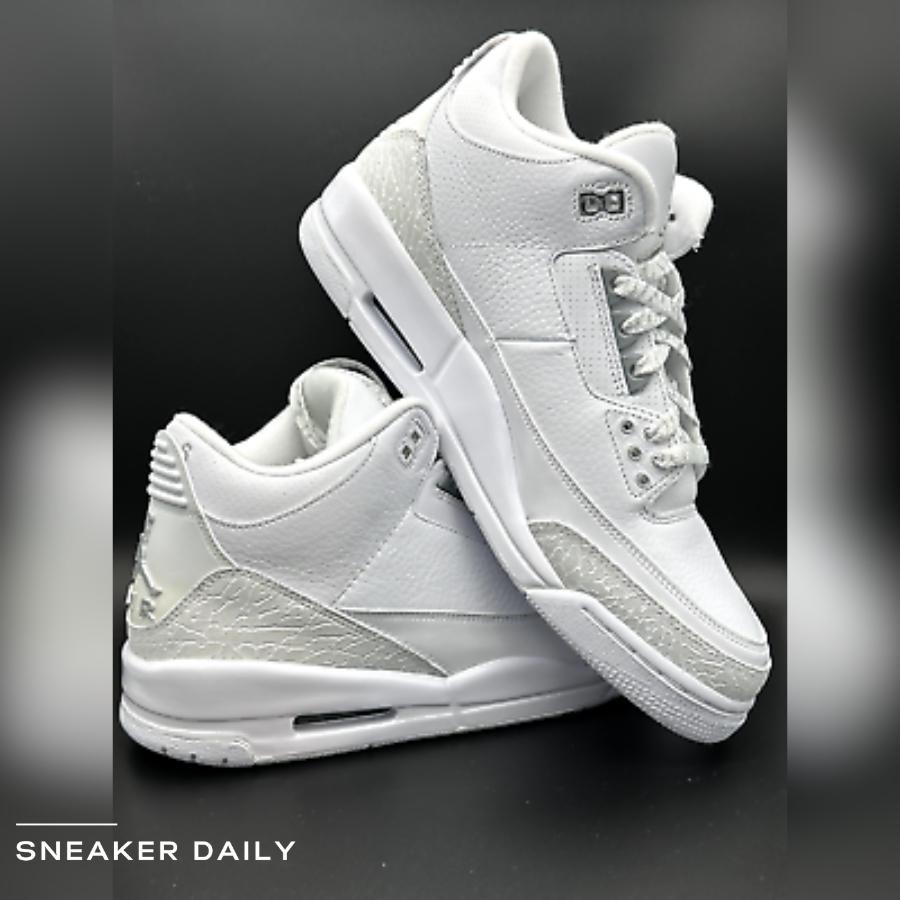 Giày Air Jordan 3 Retro Silver Anniversary 398613-102 - Ảnh 5