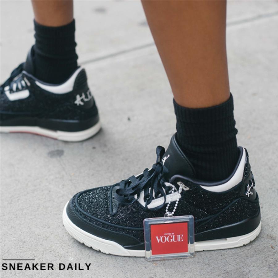 Giày Anna Wintour x Air Jordan 3 Retro Black (WMNS) BQ3195-001 - Ảnh 5