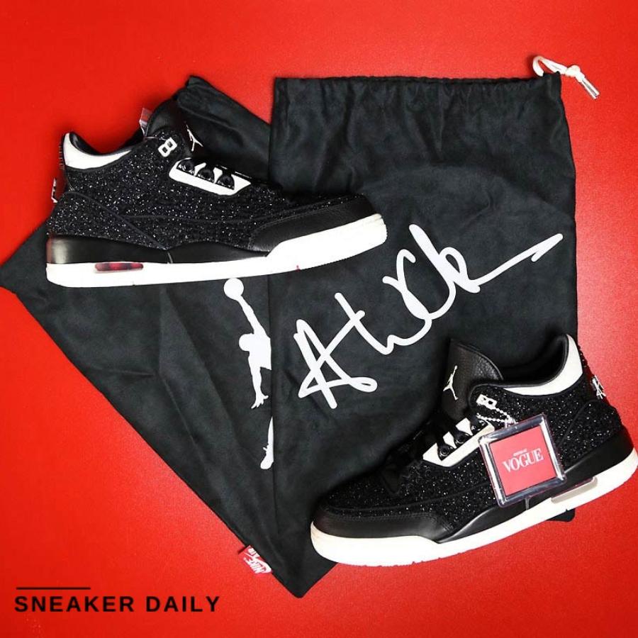 Giày Anna Wintour x Air Jordan 3 Retro Black (WMNS) BQ3195-001 - Ảnh 6