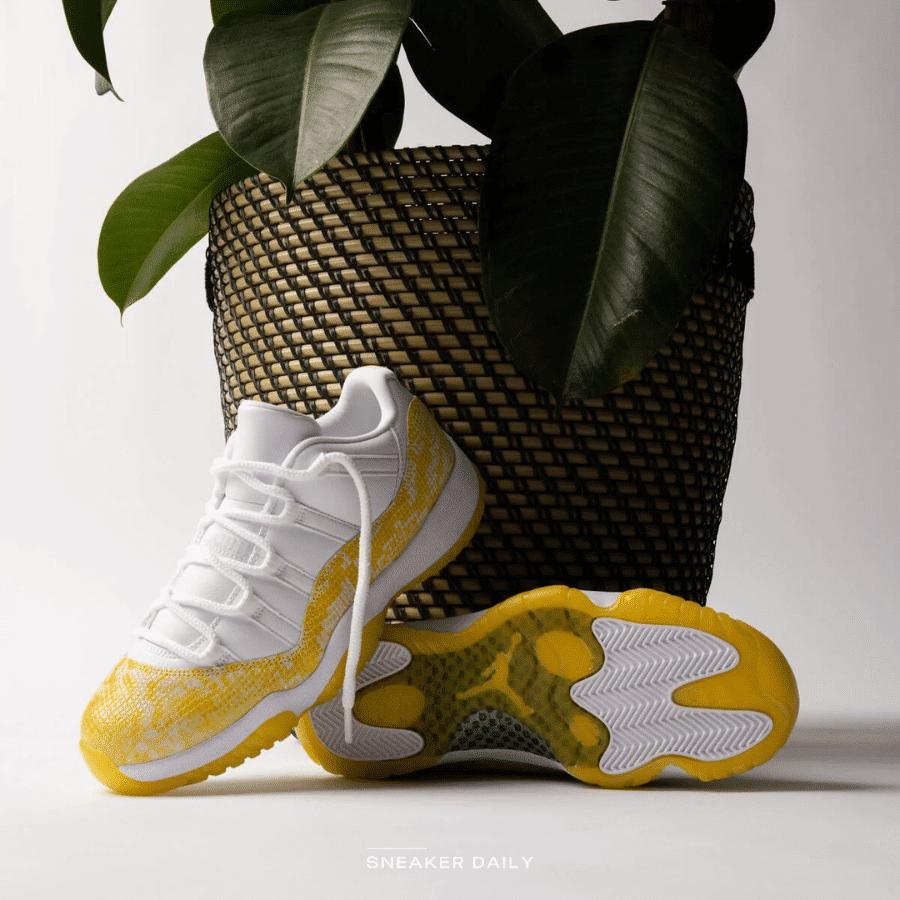 Giày Nike Air Jordan 11 Retro Low Yellow Snakeskin (W) AH7860-107 - Ảnh 2