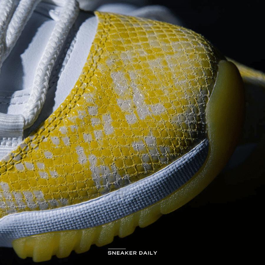 Giày Nike Air Jordan 11 Retro Low Yellow Snakeskin (W) AH7860-107 - Ảnh 4