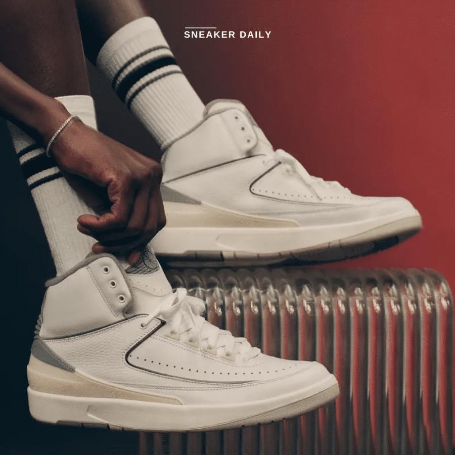 Giày Nike Air Jordan 2 Retro Cement Grey DR8884-100 - Ảnh 2